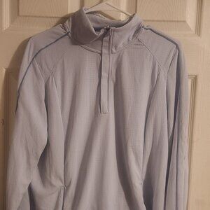 Light Blue Athletic Quarter-Zip Pullover